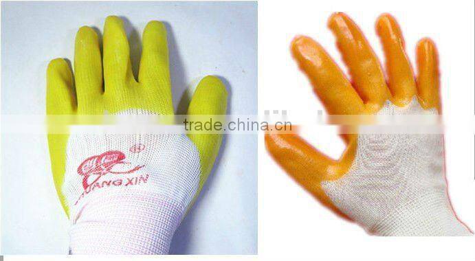 nitrile coated cut resistant glove for industrial work place