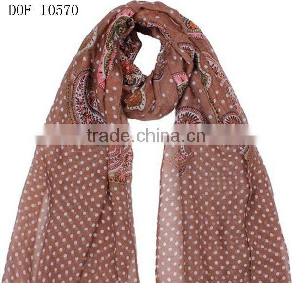 Fashion New shawl with printing dot&flower STOCK!
