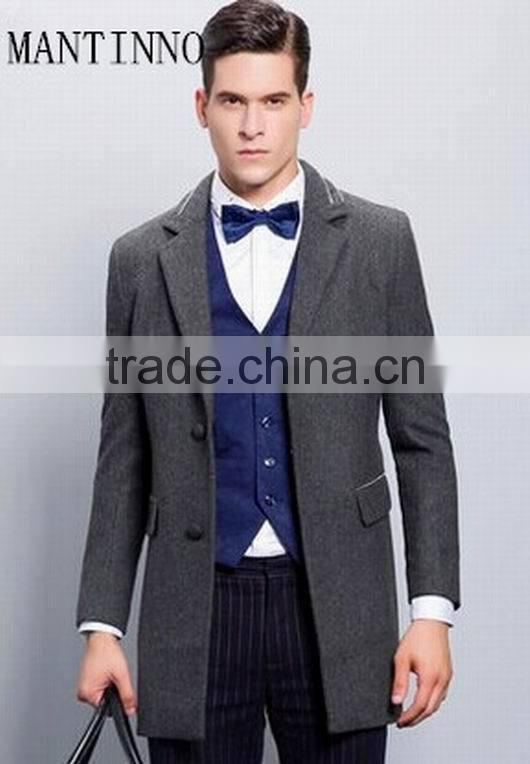2014 autumn winter fashion single-breasted coat for men