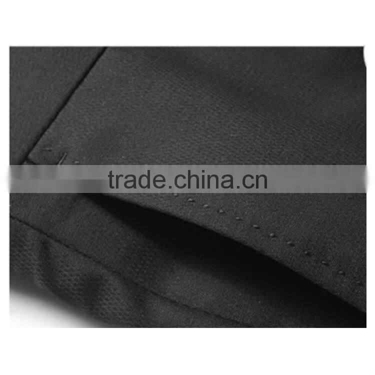 2017 Wholesale Custom Classic Style Regular Fit 2 Button Black Mens Suit