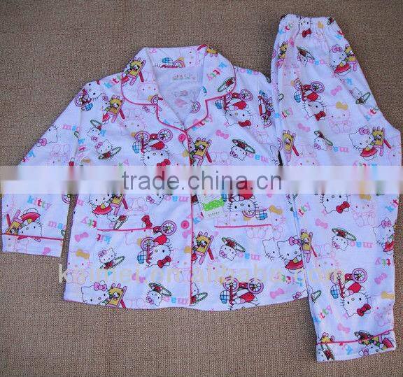 childrens 100% cotton pajamas set
