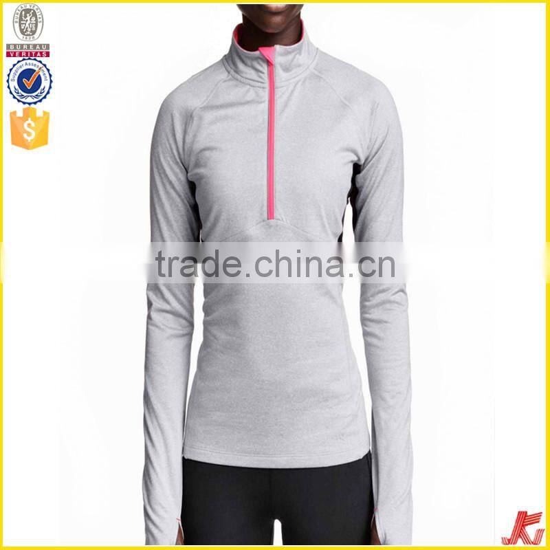 2015 new model women sportswear half zipper-up jacket