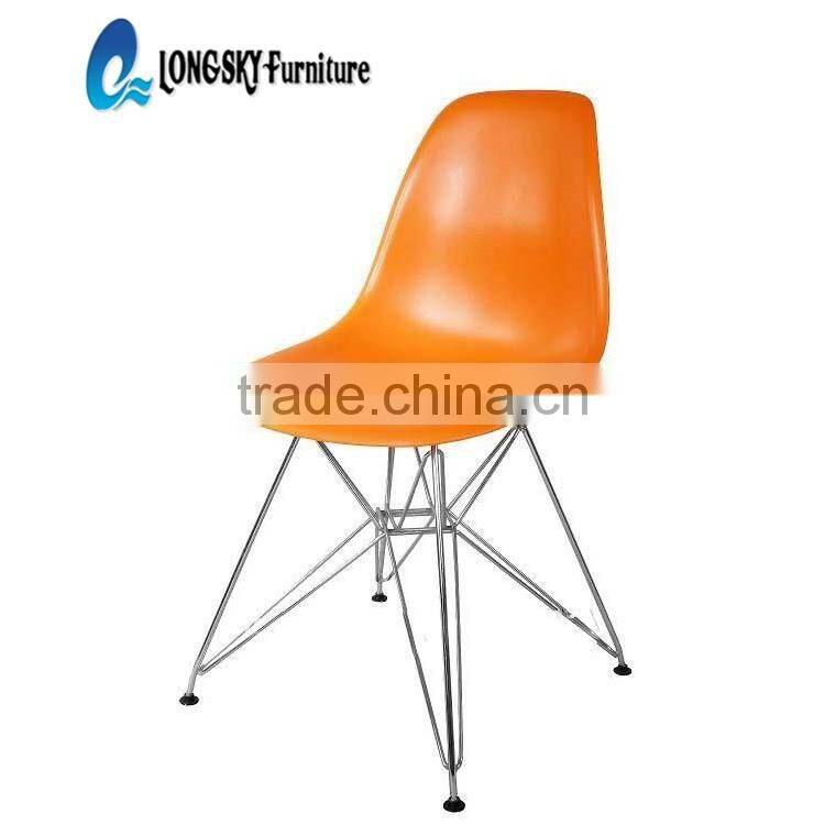 LS-4001A High Quality Cheap plastic dining chair ,outdoor armless plastic chair