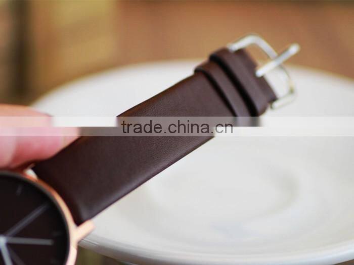 2016 Colorful Geneva Leather Casual Quartz Watch Student Wrist Watch