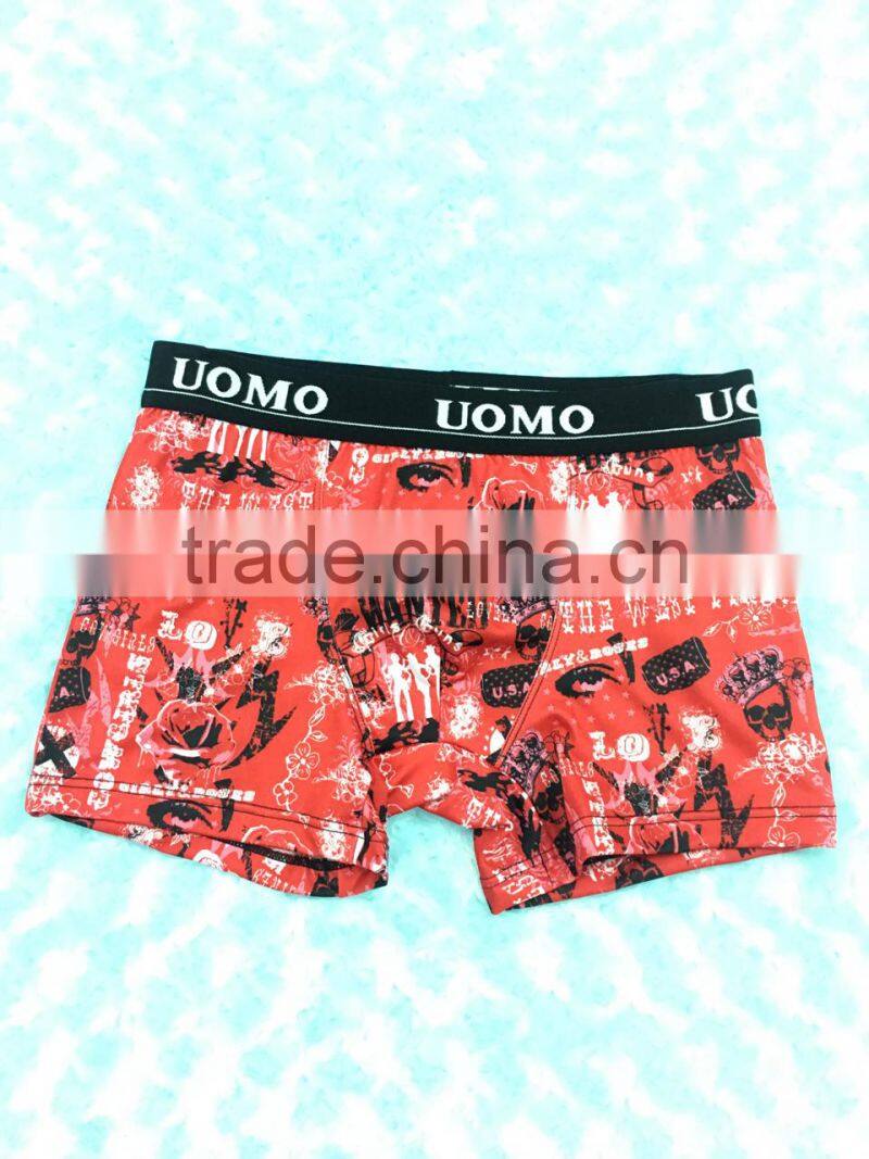 All Over Printing briefs Polyester Fabric Boxer ManUnderwear Factory