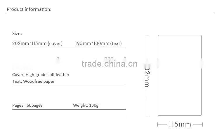 Soft faux leather cover planner refillable text journal dairy planner customizable notebook with band