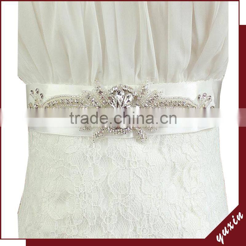 YXBB59 Wedding belt white Bridal Belts wedding belt With Diamond Sashes