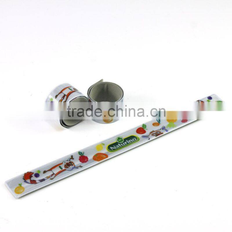 customized snap band PVC reflective safety slap band