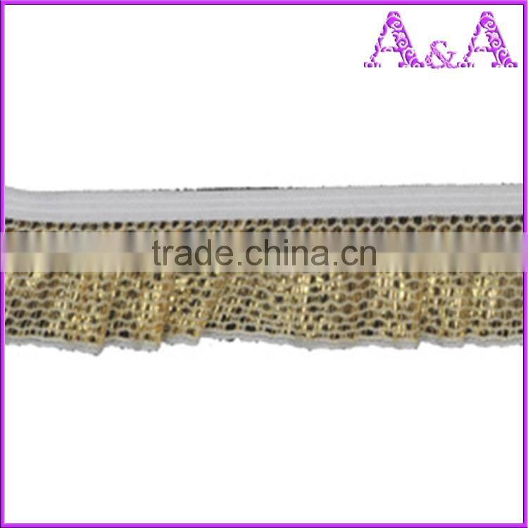 Garment use lace elastic webbing nylon knitted tapes soft bra shoulder