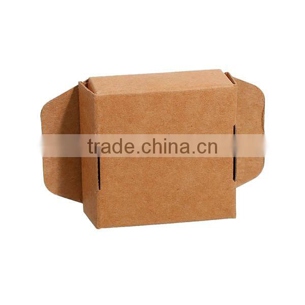 Paper Jewelry Gift Flower Wrapping Square Brown