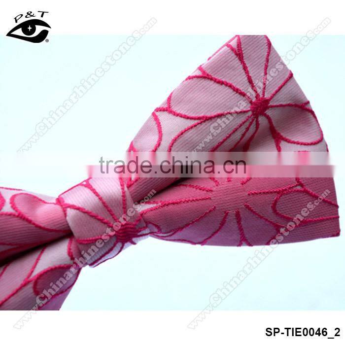 9 Colors 12x6 CM Flower Embroideried Jacquard Party Bow Tie Silk Bowtie for Men