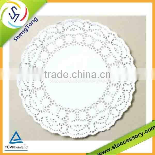 Eco--friendly white paper doilies with all hot selling