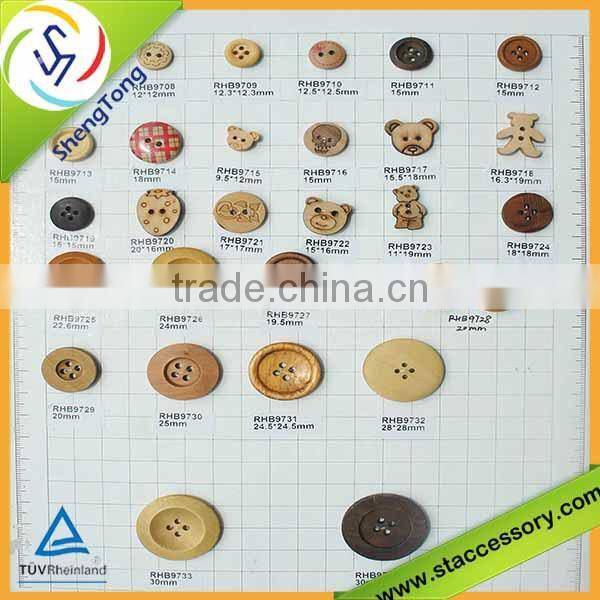 Hot sale wholesale wooden button