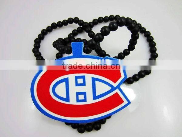 Personality Design receiver chain bead good wood acrylic necklace