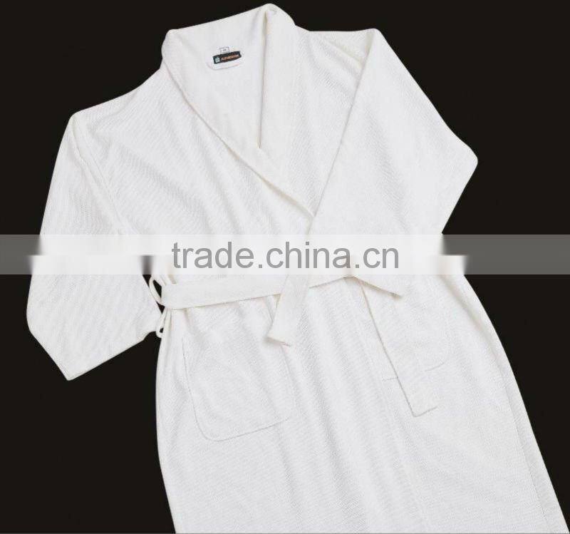 Microfiber plush wholesale bathrobe