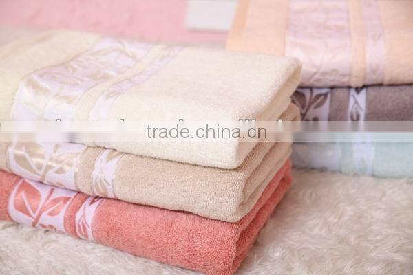 Hot Sale Solid Color Organic Bamboo Towel, Towel Of Bamboo