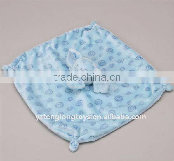 Stuffed Blue Elephant Blanket 12 Inch Plush Spotties