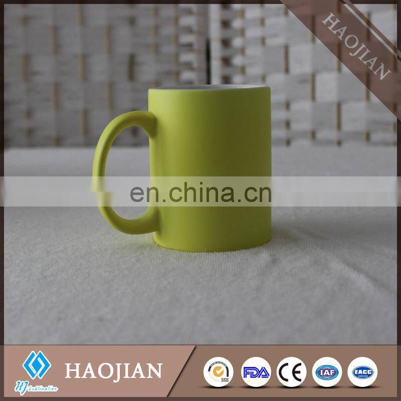 11oz colorful mugs with white decal panel for sublimation