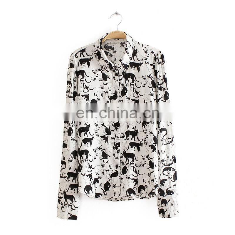 Wholesale fashion design office lady blouse factory directly sell office wear blouse ladies