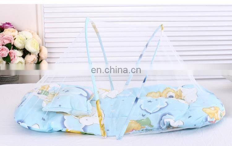 Foldable zippered baby mosquito net high quality baby mosquite net