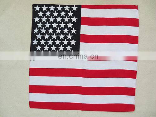 The flag of the United States ,The stars and stripes,100% Cotton Bandana
