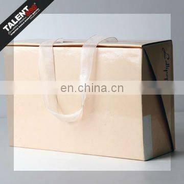 custom printed private brand name logo paper plastic gift box