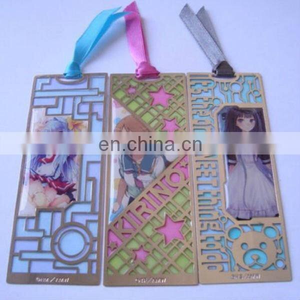 cartoon girl printed bookmark