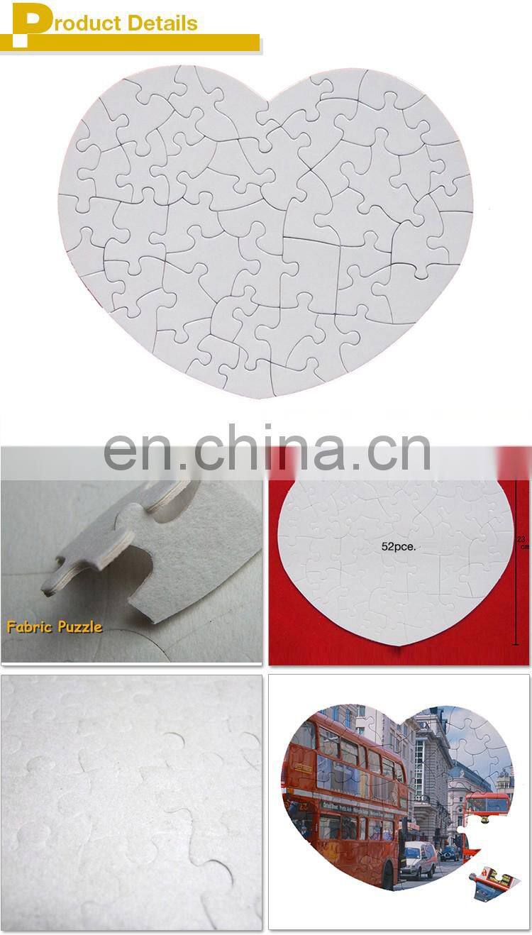 Blank Rectangular Round Sublimation Jigsaw Puzzle