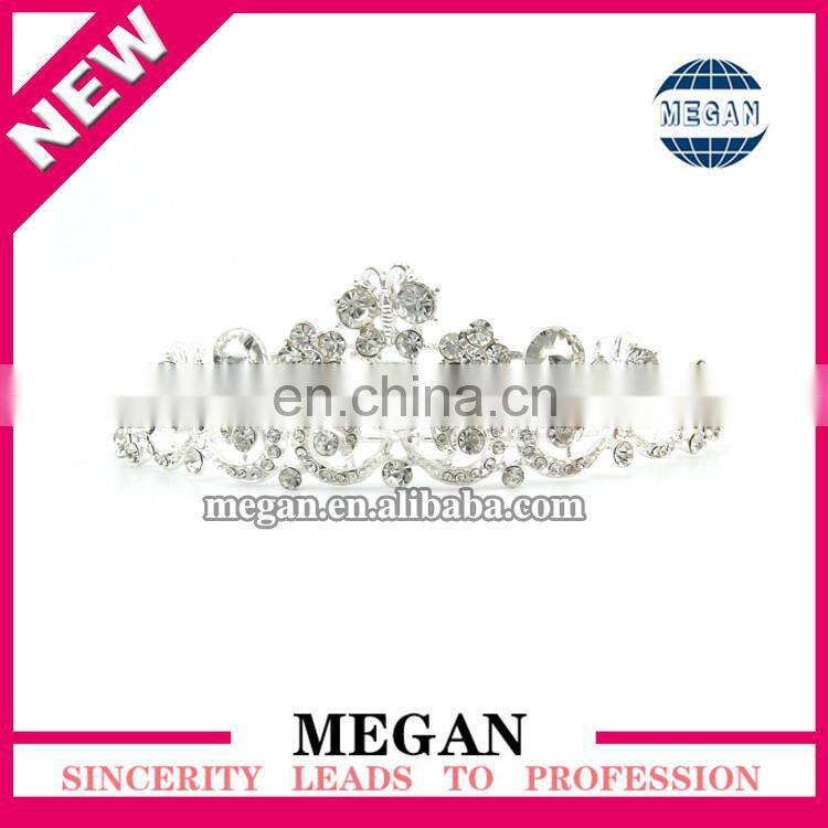 Wholesale Princess Design Hair Accessories Luxury Rhinestone Bridal Crown Wedding Tiara