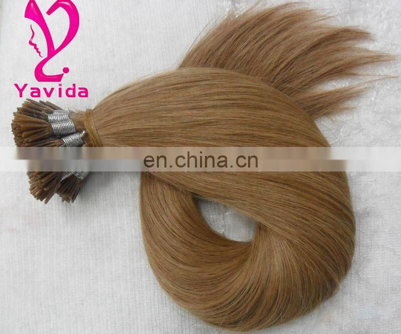 Best quality wholesale factory price european remy i tip human hair extensions