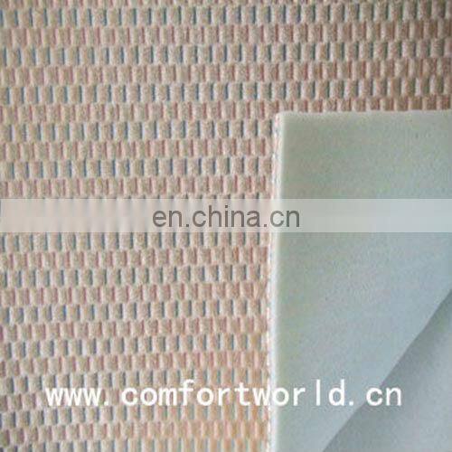 Fashion new design latest style weft knitted polyester foam bonded fabric