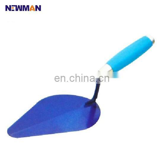 NEWMAN I1005 popular types hand bricky tools rubber handle stainless steel masonry trowel