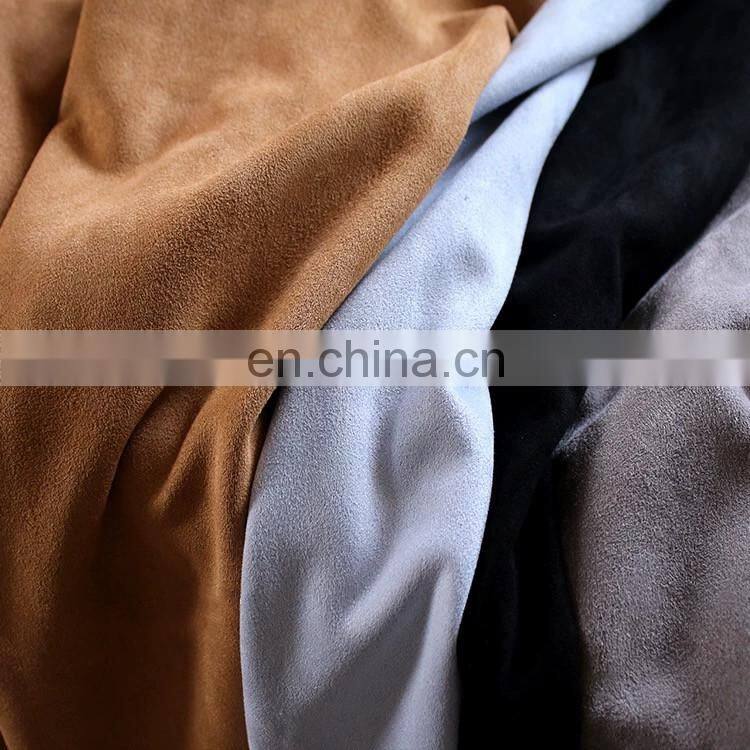 Customized design sofa furniture fabric 100 polyester suede fabric