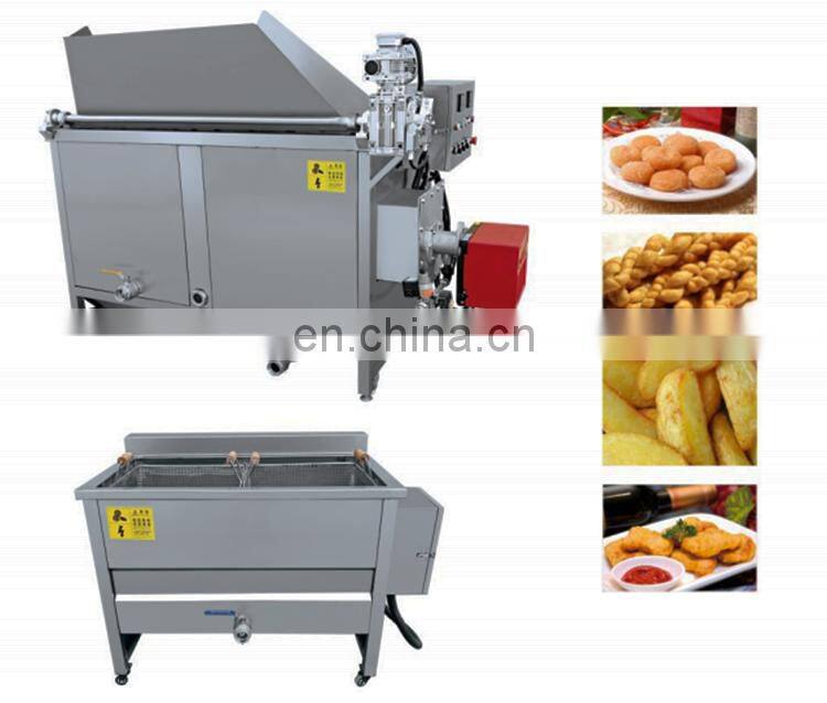 Industrial deep frying equipment for frying chicken