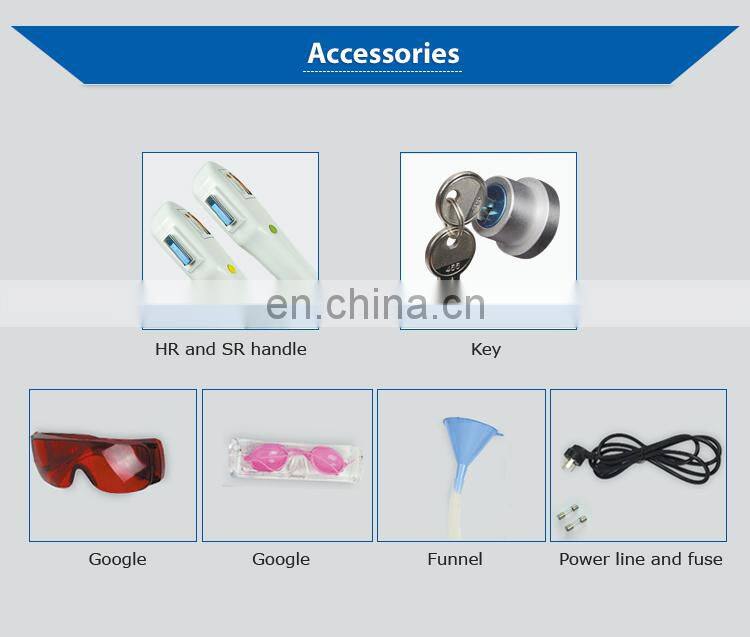 Ready to ship double handles shr elight portable machine for sale