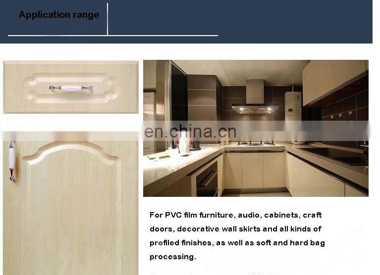 automatic kitchen cabinet wood door laminating machine