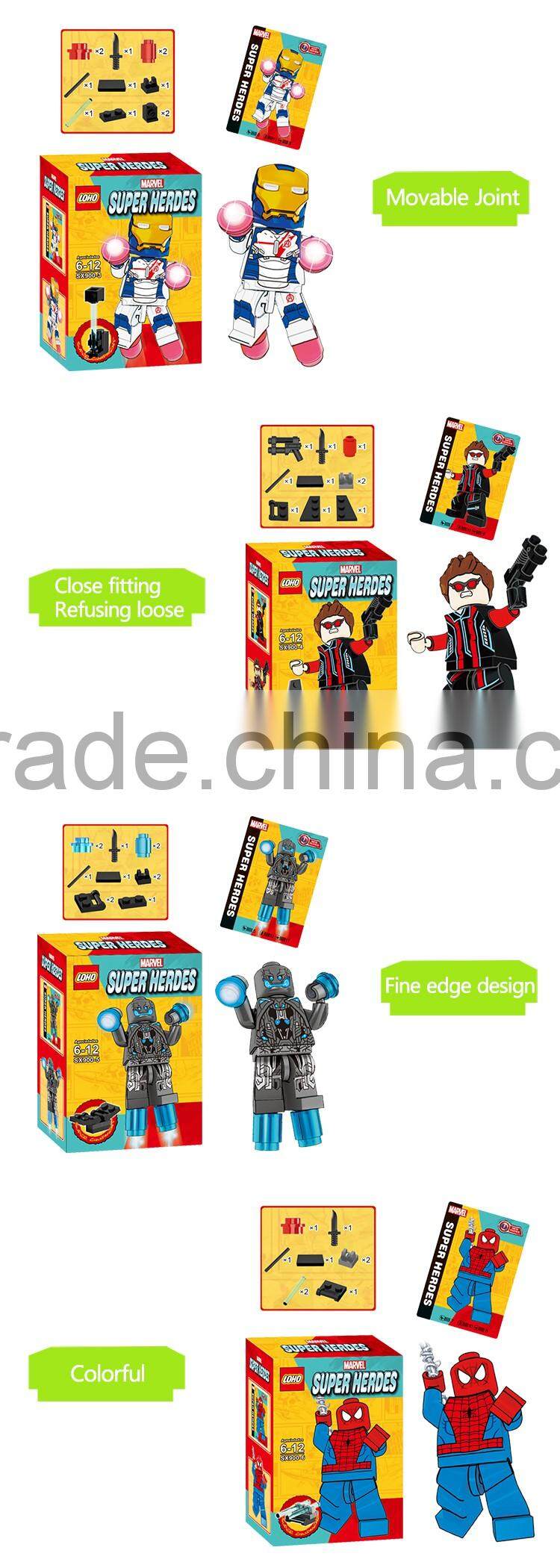 JSTOYS 8 items mixed hero building blocks toys made in china