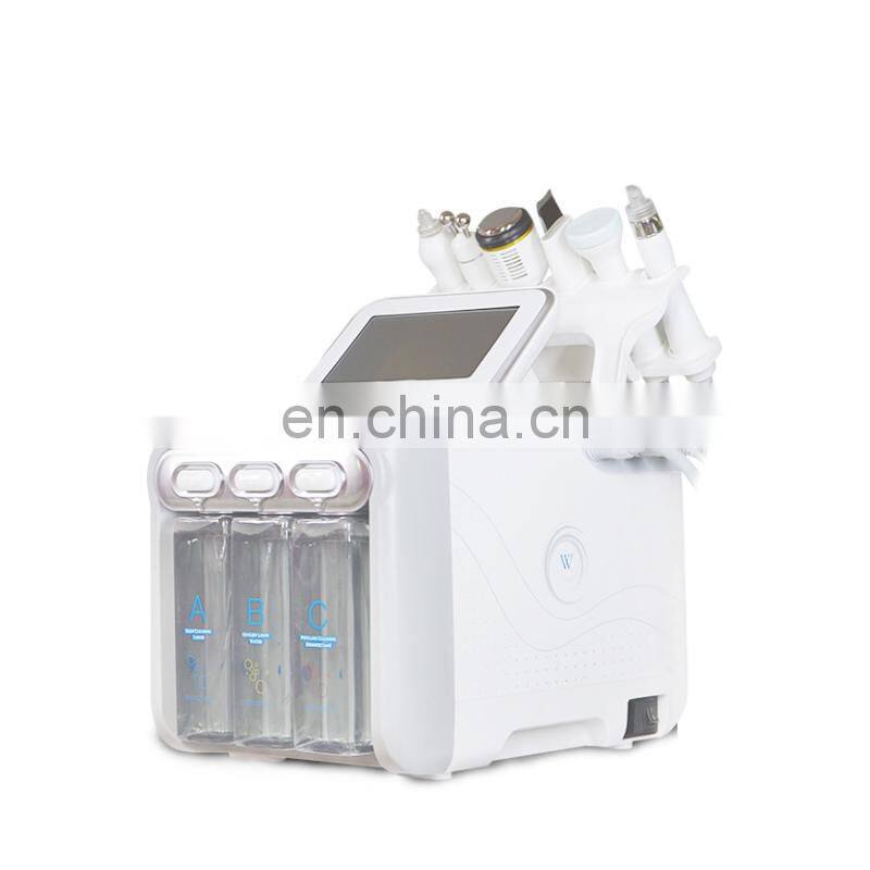 6in1 H2 O2 Hydro Dermabrasion Facial Peel for Spa/deep clean oxygen bubble aqua vacuum peeling machine