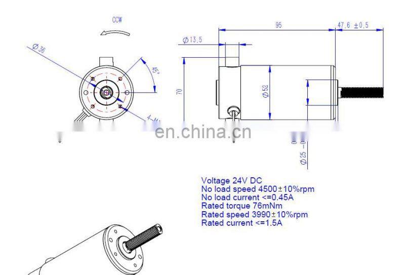 Customized Special Worm Shaft Dc Motor Brushed with Replaceable Brushes