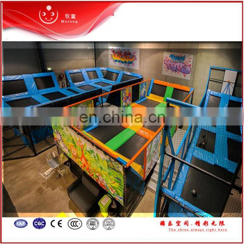 Hot Most Industrial Indoor Trampoline ,Commercial Trampoline Park For Sale
