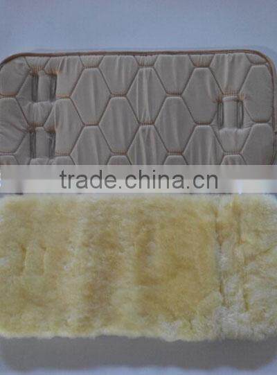 100% Wholesale shearling sheepskin Baby mat