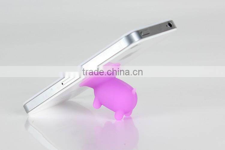 LOT Pink Piggy Sucker Mobile Phone Stand Silicone Phone Holder