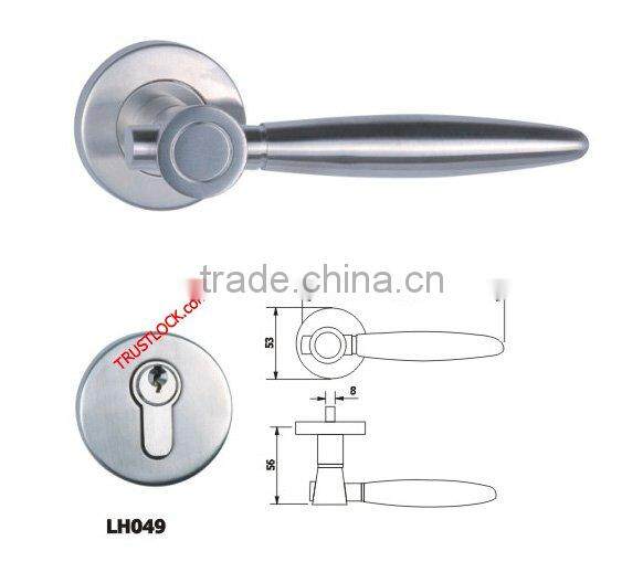 Trust 304 Solid Stainless Steel Lever Door Handle with Escutcheon