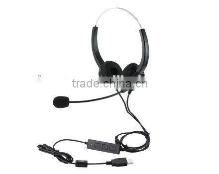 headset usb call centre binaural headset for gaming headset