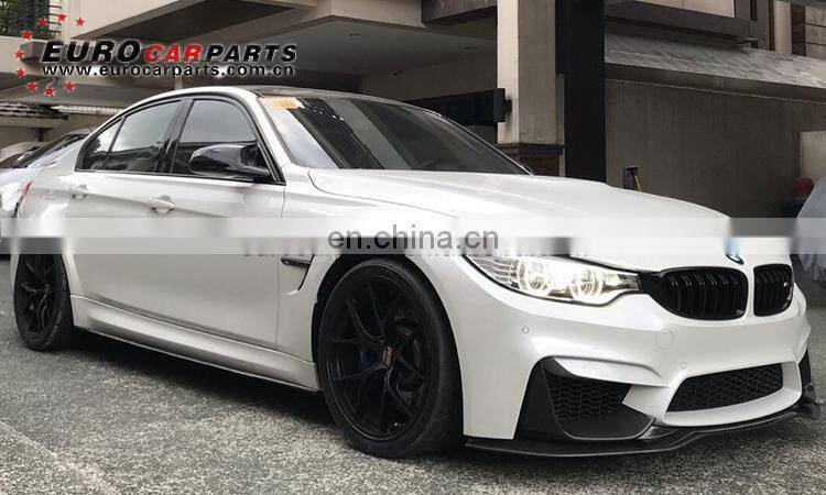 for F80 M3 / F82 M4 carbon fiber parts fit for F80 M3 / F82 M4 all year to V style carbon fiber front lip and diffuser for M3 M4