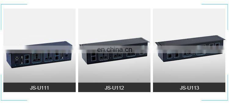 Electrical Power Aluminum Desk top Power supply Under Table Socket