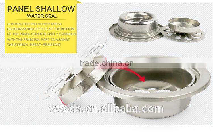 Wesda hot sale Stainless Steel Mirror Polished Floor Drain