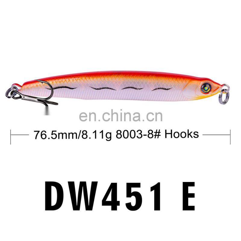 76.5mm fishing pencil VIB bionic lure 8.11g lure poppa sinking pencil fishing tuna popper lure