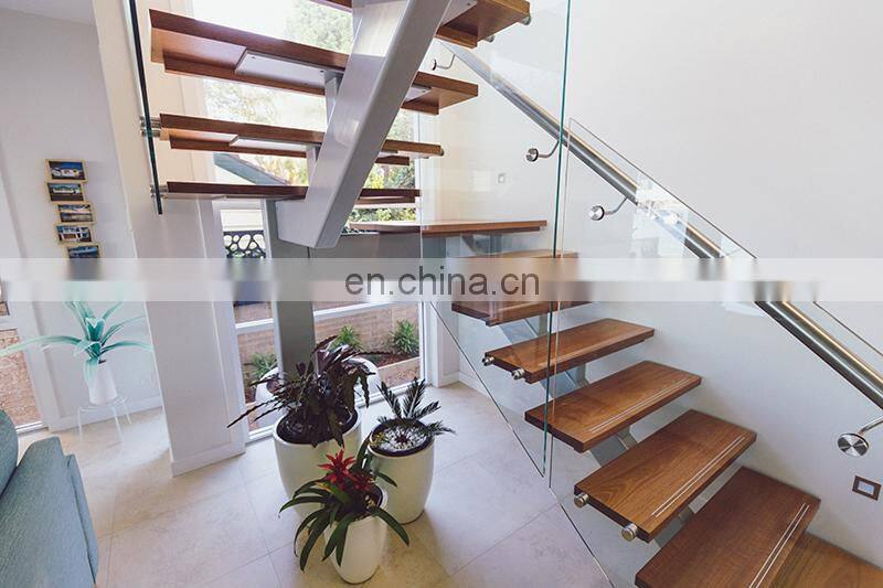 modern stairs interior u shape steel wood straight staircase design