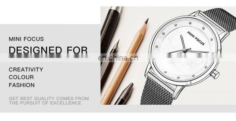MINI FOCUS MF0332L Ultra-Thin Fashion Watches Waterproof Brand Luxury Wristwatch Fashion Casual Quartz Watch
